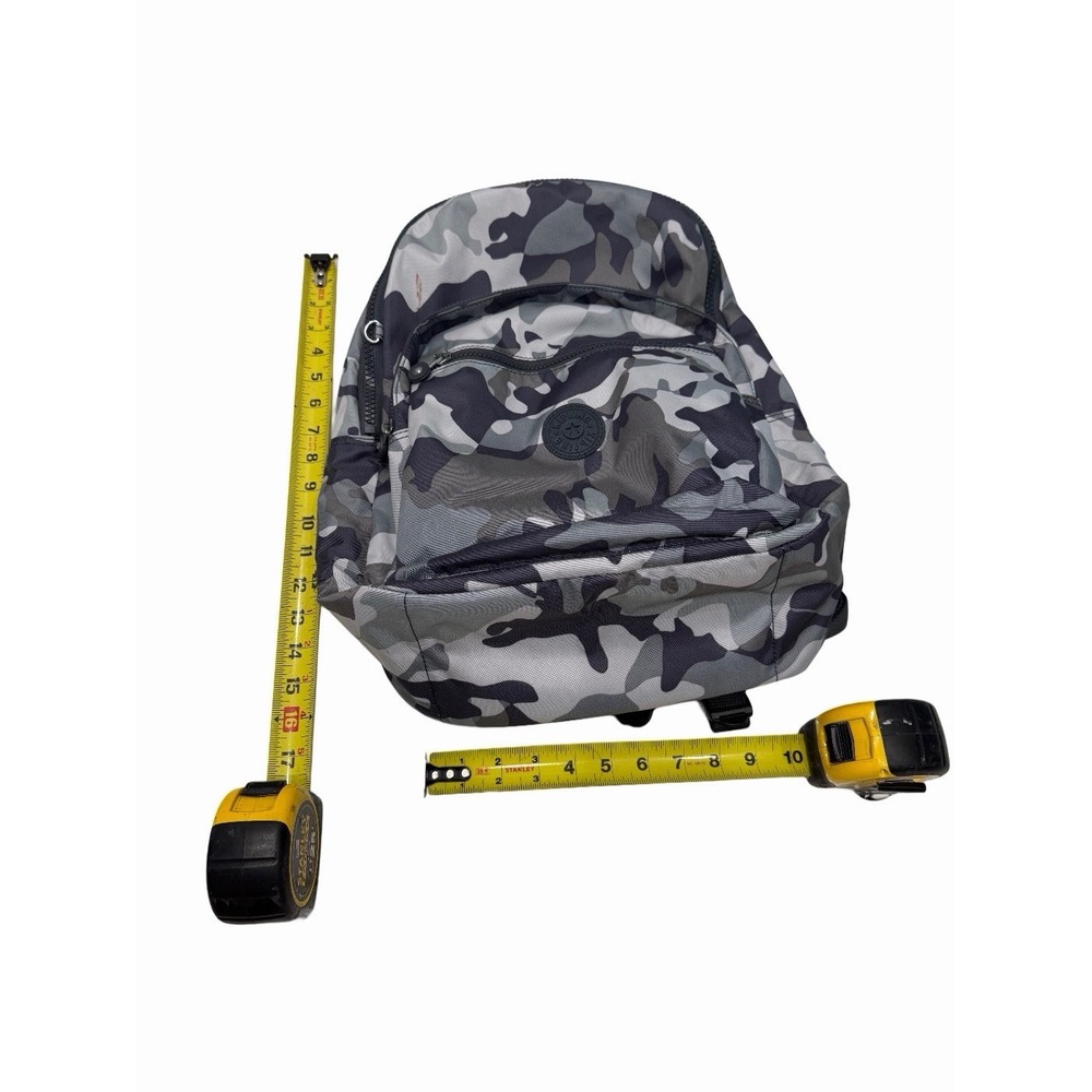 Kipling School Backpack Cool Camo Gray Camouflage Adjustable Strap NWT - Picture 4 of 8